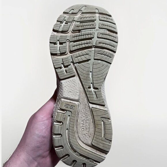 Brooks Adrenaline GTS 22 Running Sneakers Gray White 1203531B134 Women - Sz 8.5 - Picture 8 of 8